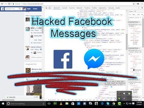 Hack facebook messages machine